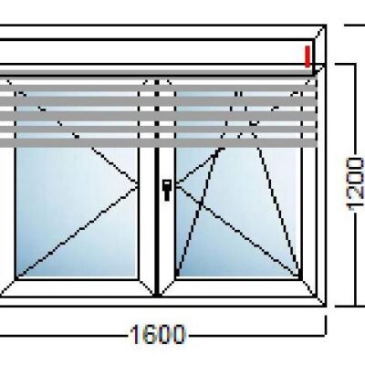 PVC PROZOR 160×120 ALU ROLETA-SALAMANDER