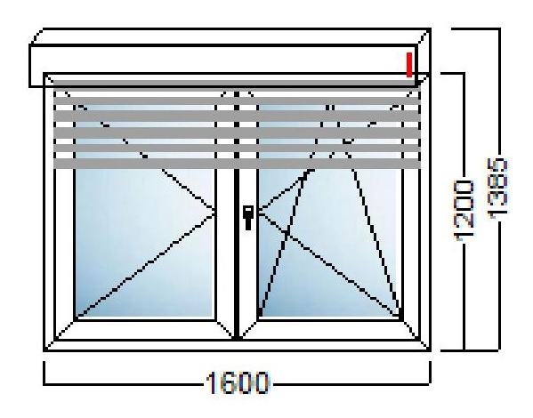 PVC PROZOR DVOKRILNI 160×120 – DECCO 70mm- ALU ROLETA
