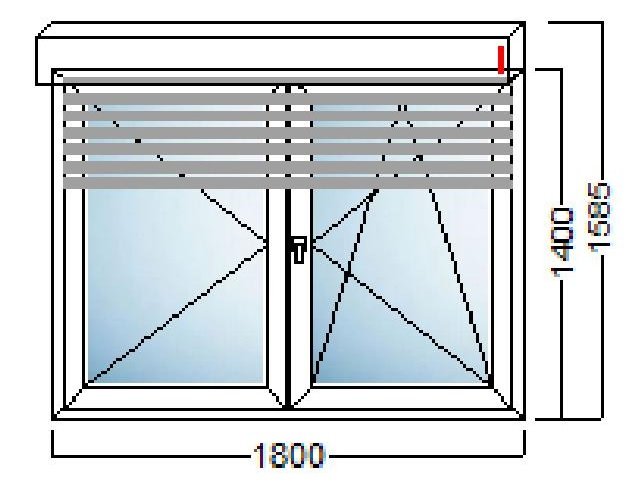 PVC PROZOR DVOKRILNI 180×140 – DECCO 70mm – PVC ROLETA