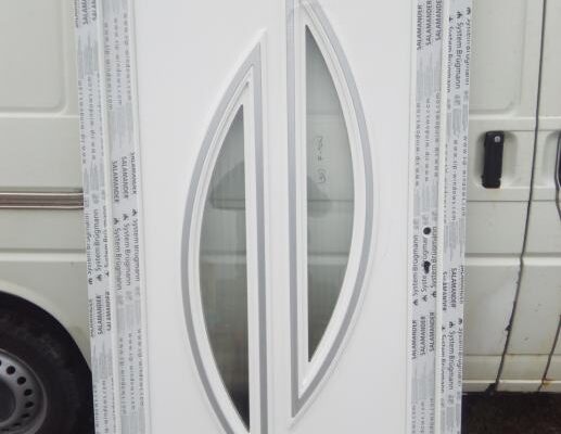 pvc salamander ulazna vrata 100x210 - sa ukrasnim panelom