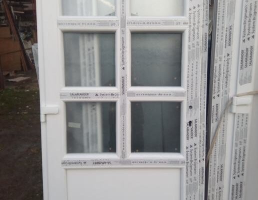 pvc ulazna vrata sa staklom 100x210 salamander